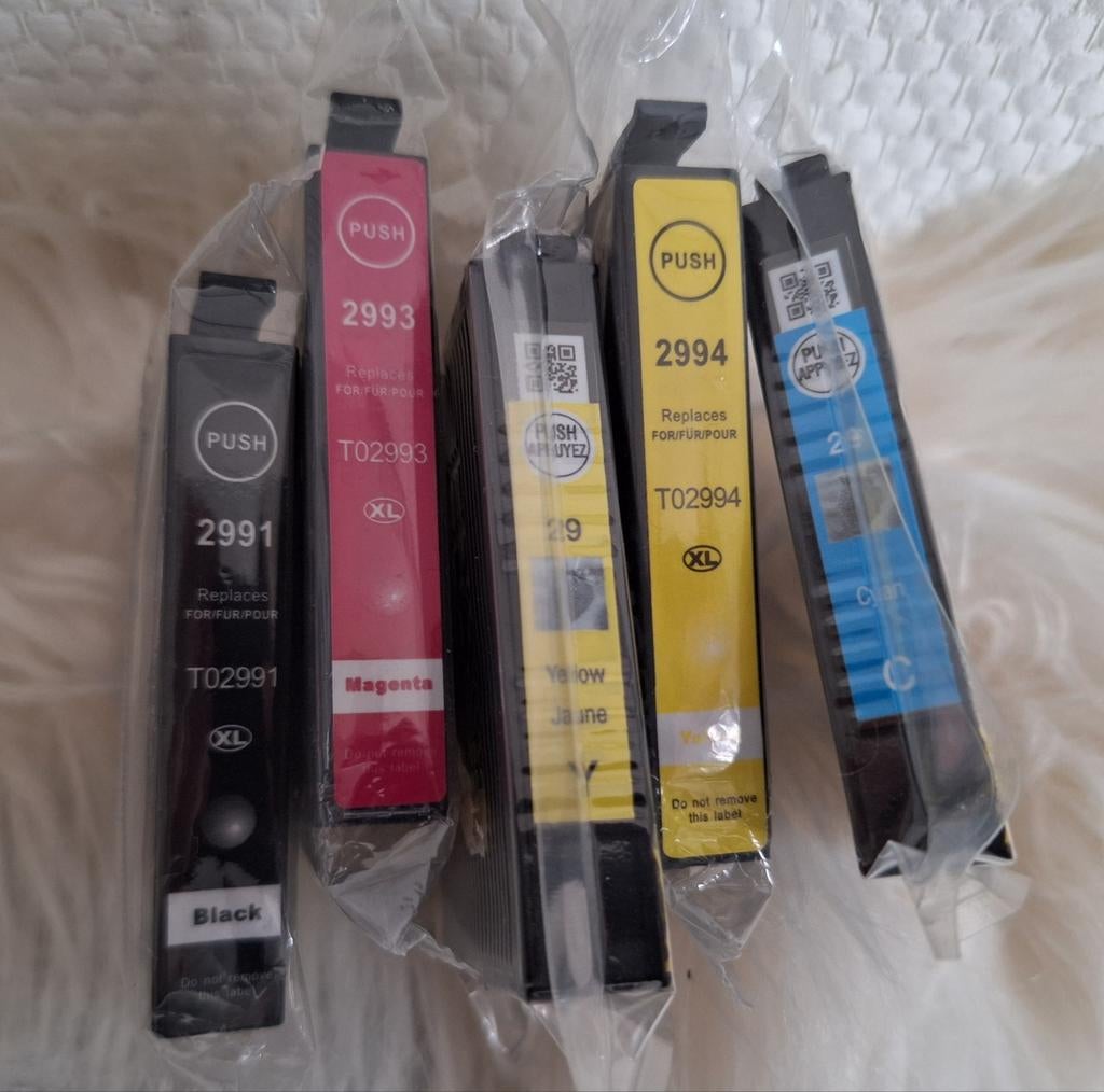 5x printer cartridges, Ophalen of Verzenden, Nieuw, Cartridge, EPSON