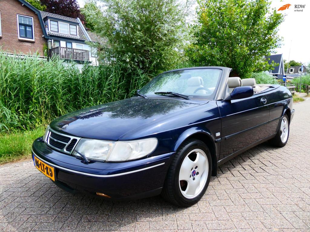 Saab 900 Cabrio 2.5 V6 SE 170pk Automaat Clima Leder Keurige, Auto's, Saab, Gebruikt, Cabriolet, 2498 cc, Leder