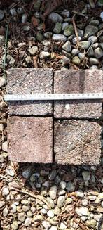 Betonstraatsteentjes heidepaars 10,5x10,5, Tuin en Terras, Tegels en Klinkers, Ophalen, Gebruikt, Klinkers, Minder dan 5 m²