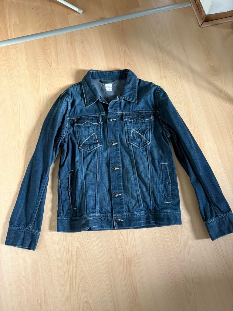 CHASIN SPIJKERJACK MAAT XL BLAUW, Kleding | Heren, Spijkerbroeken en Jeans, Ophalen of Verzenden, Zo goed als nieuw, Blauw, W36 - W38 (confectie 52/54)