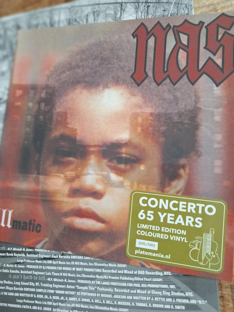 Nas - Illmatic (Gouden Plaat Limited Edition), Cd's en Dvd's, Vinyl | Hiphop en Rap, Ophalen of Verzenden, 1985 tot 2000, Zo goed als nieuw