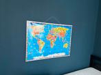 Wereldkaart met dieren, Kinderen en Baby's, Kinderkamer | Inrichting en Decoratie, Ophalen, Zo goed als nieuw, Wanddecoratie