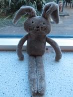 Donkergrijs grijs velours konijn van Hema, Ophalen of Verzenden, Zo goed als nieuw, Konijn