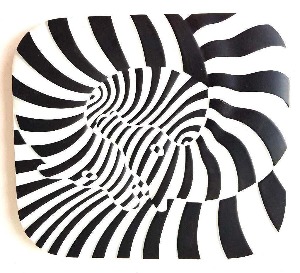 Vasarely Zebra Rosenthal Porselein Gesigneerde editie 1977, Verzenden