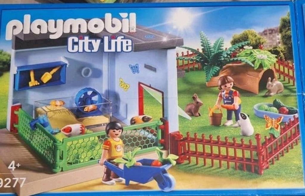 Playmobil cavia en kattenverblijf, Ophalen, Zo goed als nieuw, Complete set
