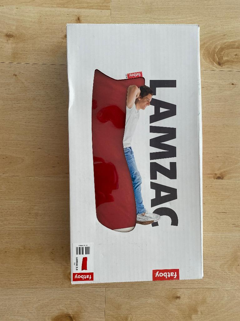 Fatboy lamzac ligstoel ligzak Rood nieuw in doos, Huis en Inrichting, Zitzakken, Ophalen of Verzenden, Nieuw, Rood, Overige typen