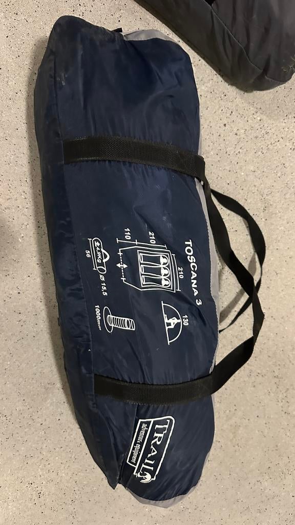 Trail Toscane 3-persoons tent - Z.G.A.N. en snel op te zette, Caravans en Kamperen, Tenten, Ophalen of Verzenden, Zo goed als nieuw