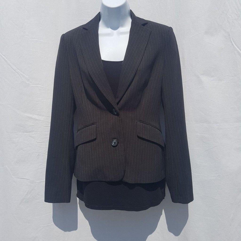 Net dames jasje, krijtstreep. Mt 36. Merk Mexx, Kleding | Dames, Jasjes, Kostuums en Pakken, ., Zwart, Ophalen of Verzenden, Zo goed als nieuw