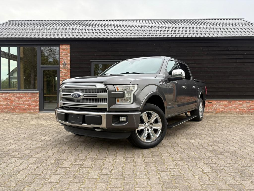 Ford USA F150 3.5 V6 Ecoboost - Marge - Pano - LPG - Platinu, 2241 kg, Gebruikt, Zwart, F-150
