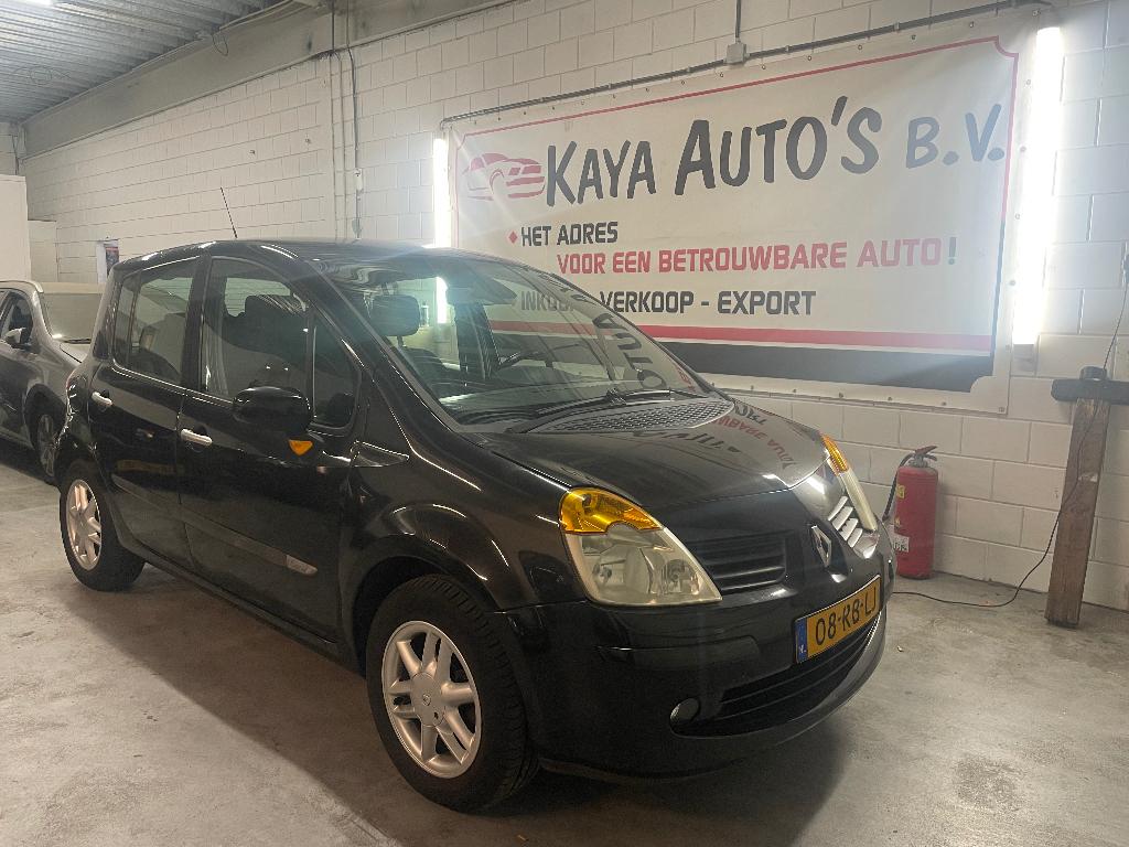 Renault Modus 1.6 16V E4 2005 Zwart, Voorwielaandrijving, 15 km/l, 1145 kg, Origineel Nederlands