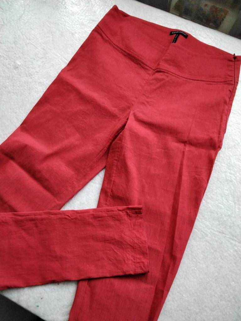 Sarah Pacini rode broek, maat 40 (2), nieuwstaat, Kleding | Dames, Broeken en Pantalons, Maat 38/40 (M), Sarah Pacini, Ophalen of Verzenden