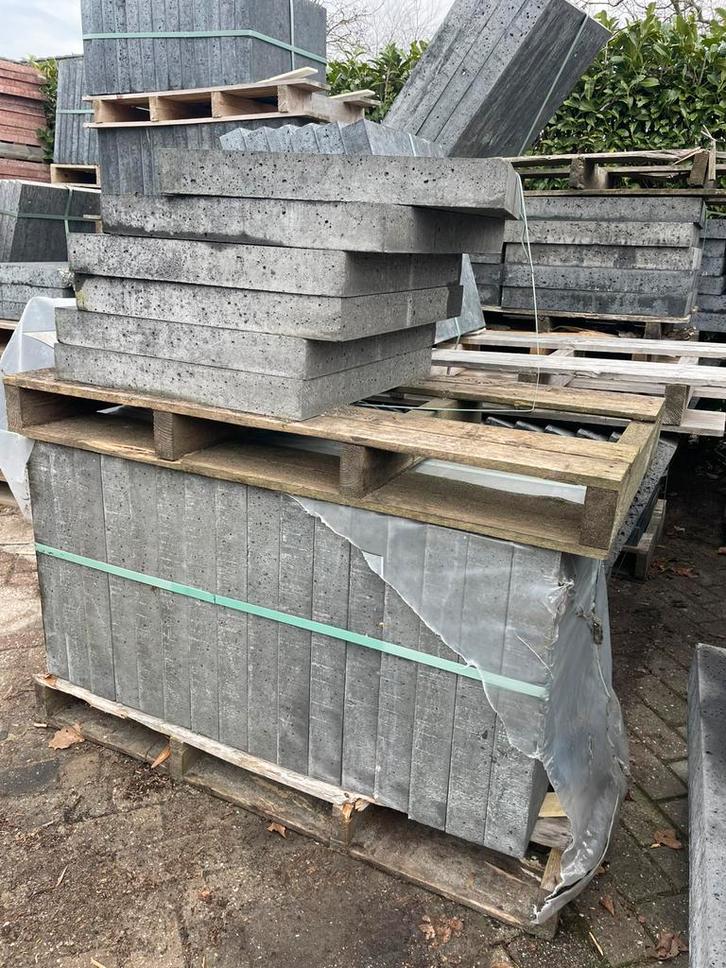 22 st Oud Hollandse tegels 60x60x7cm Antraciet RESTPARTIJ, Tuin en Terras, Tegels en Klinkers, Nieuw, Terrastegels, Beton, Ophalen