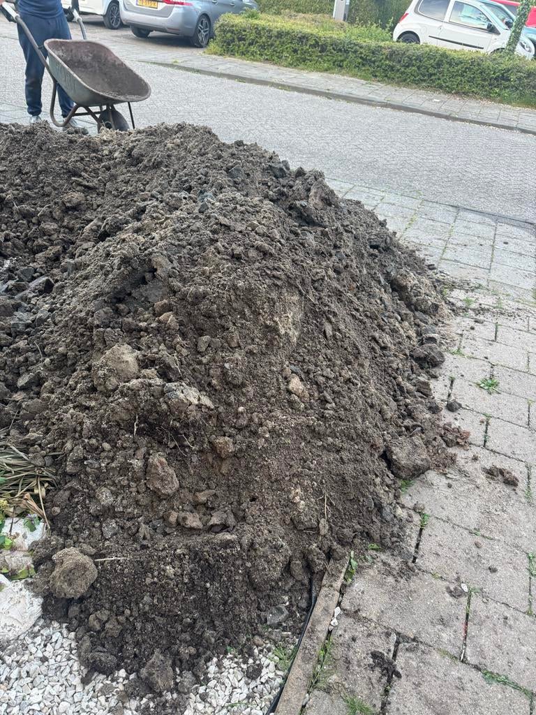 Gratis donkere/zwarte grond, ca. 4 kuub af te halen, Tuin en Terras, Ophalen, Tuinaarde