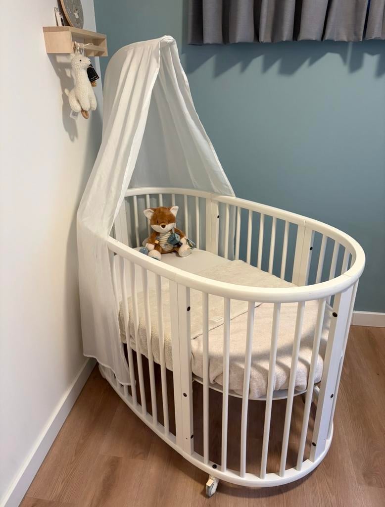 Stokke Sleepi & Sleepi Mini Compleet Pakket, Ophalen of Verzenden, Gebruikt, Ledikant