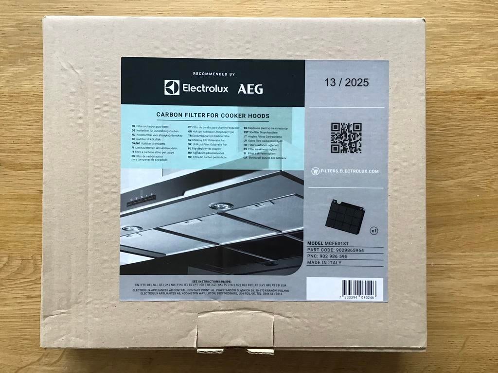 Electrolux Koolstoffilter MCFE01 / 9029800456 nieuw in doos, Ophalen, Nieuw, Overige typen