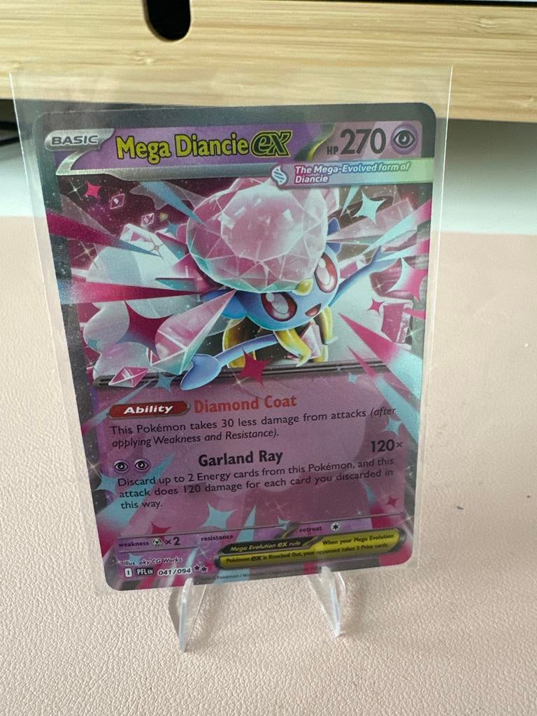 Mega Diancie EX Pokémon Kaart - Zeldzaam en in Topstaat!, Ophalen of Verzenden, Nieuw, Losse kaart, Foil