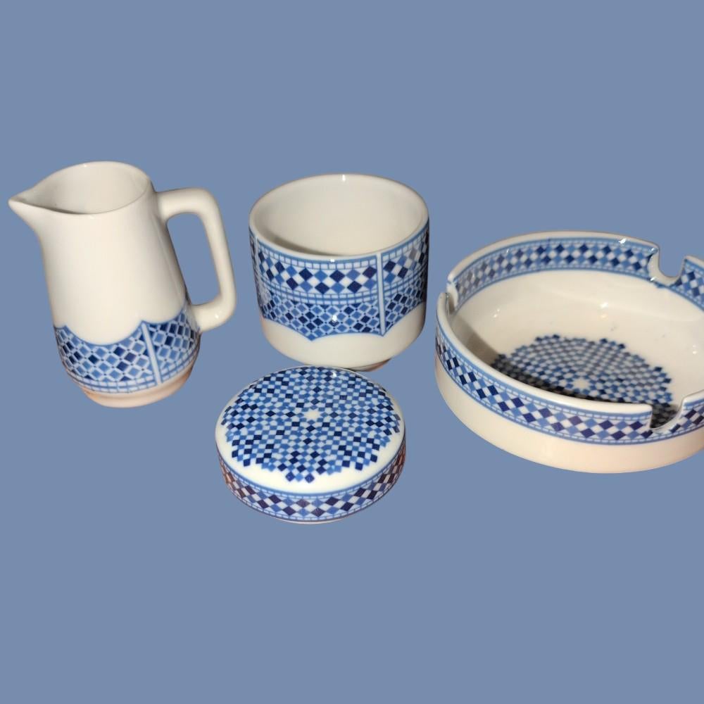Marokkaans porselein Fes Cocema set – Melkkannetje 8,5 cm ho, Ophalen of Verzenden