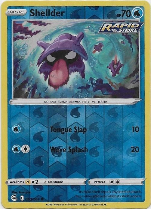 Fusion Strike,  Shellder [reverse] 50/264, Verzenden, Nieuw, Losse kaart