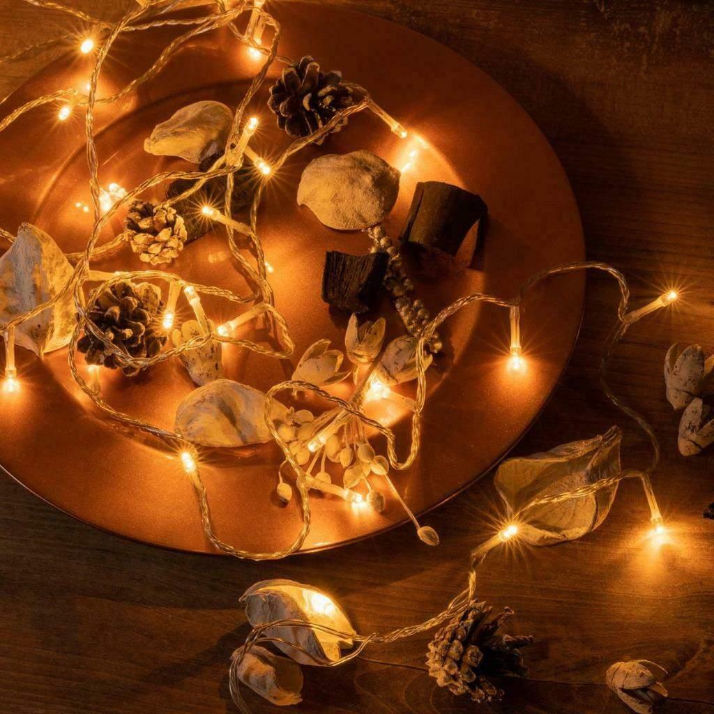 200 LED Kerstverlichting Warm Wit Buiten Kabel Transparant, Diversen, Kerst, Ophalen of Verzenden, Nieuw