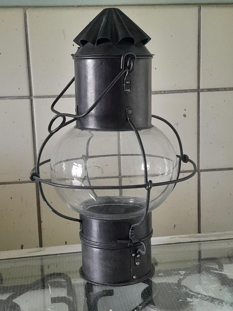 Scheepslamp, Verzamelen, Scheepvaart, Verzenden, Zo goed als nieuw, Motorboot of Zeilboot, Gebruiksvoorwerp