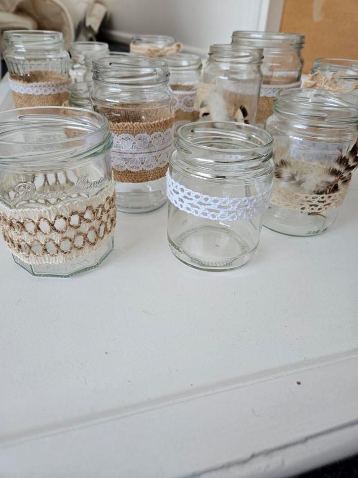 Boho waxinelicht glaasjes, Huis en Inrichting, Woonaccessoires | Wanddecoraties, Ophalen