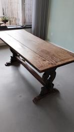 Eikenhouten kloostertafel 180x80cm, Ophalen, Gebruikt, Eikenhout, 50 tot 100 cm