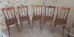 Te Koop houten keukenstoelen, Huis en Inrichting, Ophalen, Gebruikt, Bruin, Houten keukenstoelen