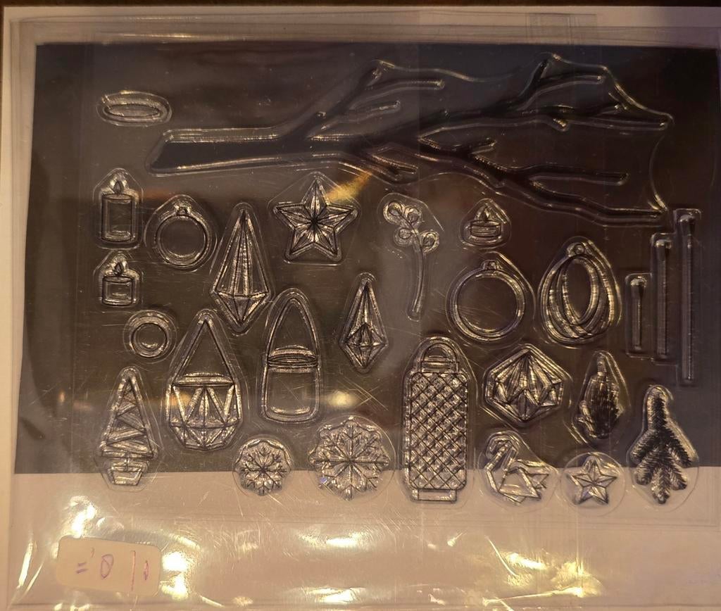 10.Stamps and die. ( Clearstamps met snijmal ), Hobby en Vrije tijd, Kaarten | Zelf maken, Nieuw, Pons of Mal, Kerst, Ophalen of Verzenden