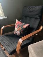 Heerlijke Poang zwarte schommelstoel, nieuwe bekleding!, Huis en Inrichting, Fauteuils, Ophalen of Verzenden, Zo goed als nieuw