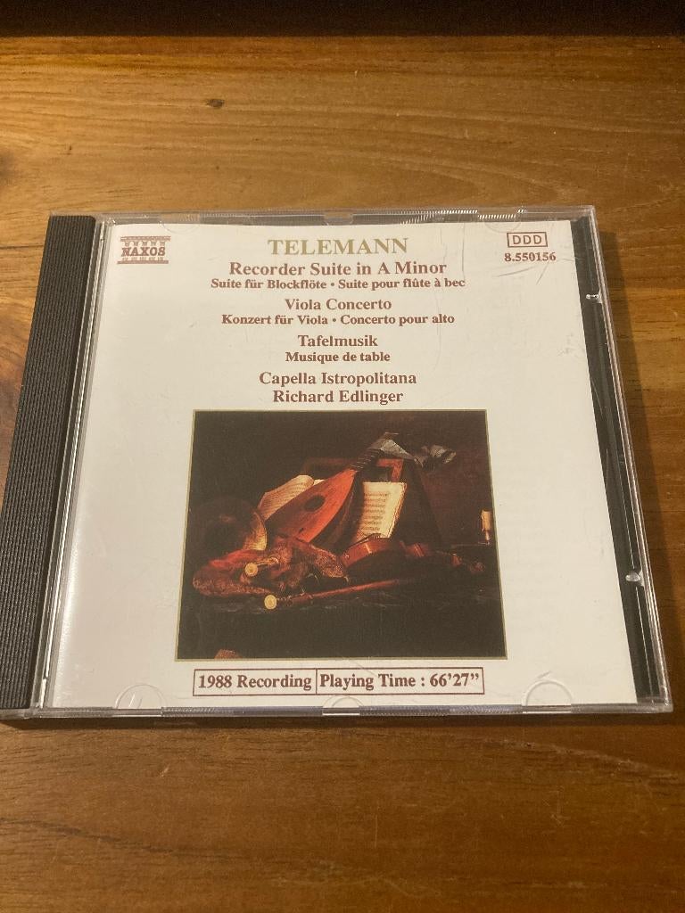 Telemann - Recorder Suite in A Minor, Viola Concerto, Tafelm, Ophalen of Verzenden, Classicisme, Zo goed als nieuw, Orkest of Ballet