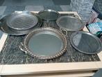 6 Dienbladen in verschillende maten en stijlen, Ophalen, Gebruikt, Overige vormen, Metaal