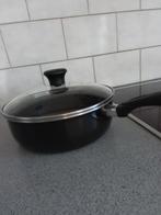 Tefal hapjespan met glazen deksel 24/25 cm, Huis en Inrichting, Keuken | Potten en Pannen, Ophalen of Verzenden, Zo goed als nieuw