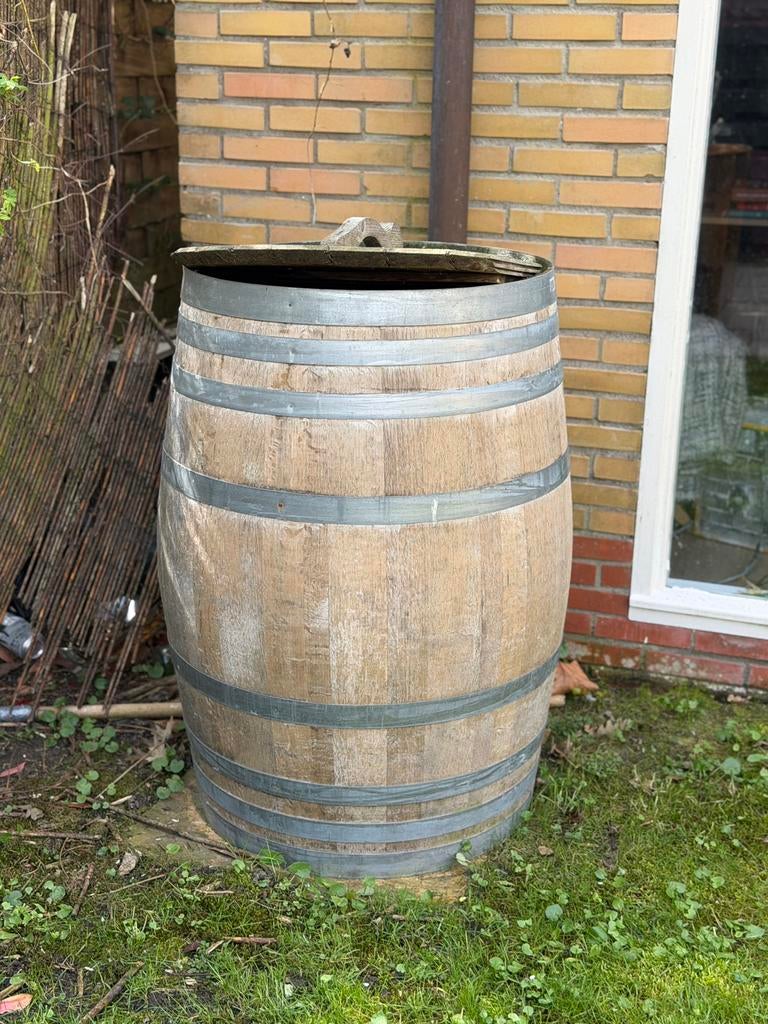 Eikenhouten wijnvat / regenton/ ijsbad 300l, 150 liter of meer, Ophalen, Zo goed als nieuw, Hout