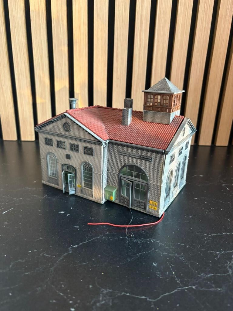 Pola H0 E-werk / krachtcentrale Eisfeld 617 diorama, Overige merken, Gebruikt, Gelijkstroom of Wisselstroom, Brug, Tunnel of Gebouw