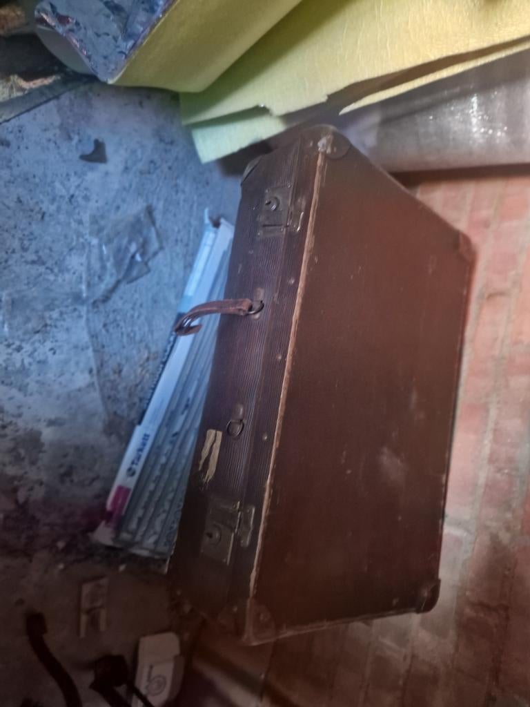 Vintage Koffer - Bruin, Decoratief en Ruim, Ophalen, Overige materialen, Gebruikt, 50 tot 60 cm