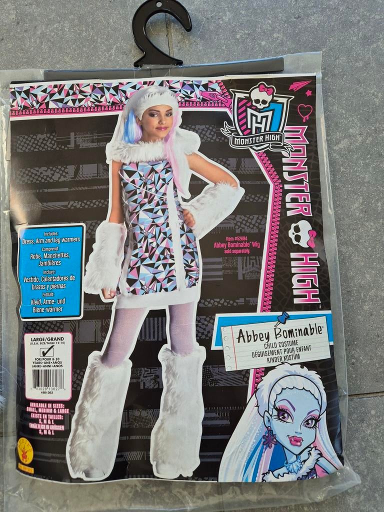 Monster High Abbey Bominable Meisjes kostuum, Ophalen of Verzenden, Zo goed als nieuw