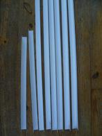 8 Kunststof Hoeklijsten wit diverse lengtes 3 cm bij 3 cm, Ophalen, Gebruikt