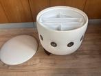 Mooie vintage poef/ naai mand, Ophalen of Verzenden, Huis en Inrichting