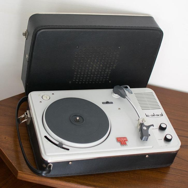 Vintage, retro platenspeler Teppaz, Frans kofferplatenspeler, Audio, Tv en Foto, Platenspelers, Gebruikt, Platenspeler, Overige merken