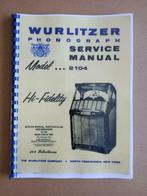 Service Manual: Wurlitzer 2104 (1957) jukebox nieuw !!!, Wurlitzer, Ophalen