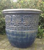 Geglazuurde pot mondeo in drie maten twee kleuren old look., Tuin en Terras, Ophalen, Rond, Nieuw, Overige materialen