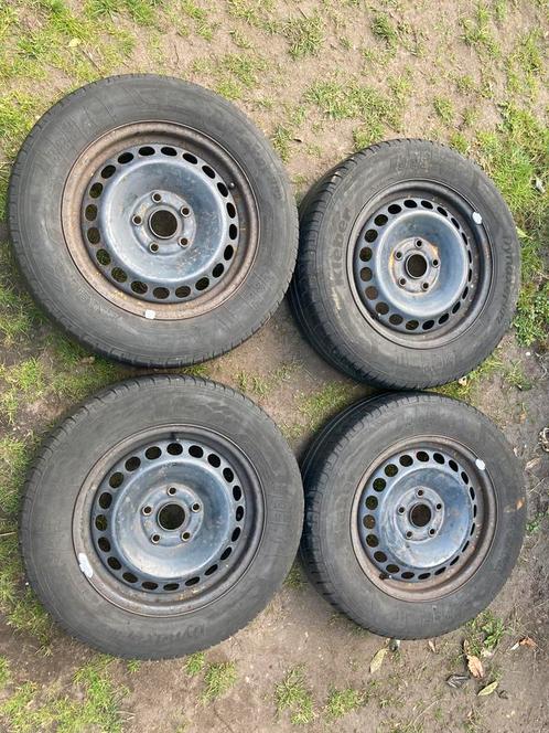 Audi/golf 5 punt stalen velgen met 5mm goede banden nog erop, Auto diversen, Aanhangwagen-onderdelen, Gebruikt, Ophalen of Verzenden