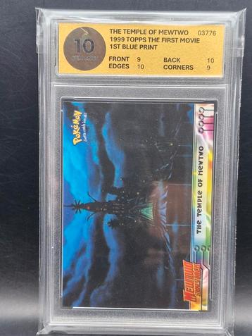 The temple of Mewtwo 1999 topps movie woetoe grading 10 beschikbaar voor biedingen