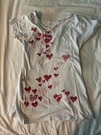 Guess t-shirt kinderen meisjes wit hartjes, Gebruikt, Meisje, Ophalen of Verzenden, Guess