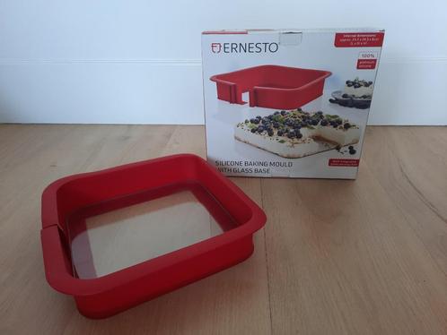 Ernesto bakvorm siliconen et glazen bodem (NIEUW in doos), Hobby en Vrije tijd, Taarten en Cupcakes maken, Nieuw, Bakvorm, Taarten