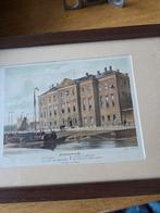 Mooie steendruk van Muidergracht., Ophalen