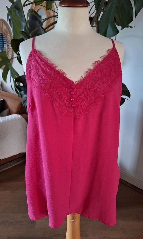 Nieuw! Prachtige plussize top,  XL+, Kleding | Dames, Tops, Nieuw, Maat 46/48 (XL) of groter, Roze, Zonder mouw, Ophalen of Verzenden
