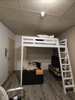 IKEA Stora Hoogslaper wit 140x200, Ophalen, Gebruikt, Hoogslaper, Tweepersoons
