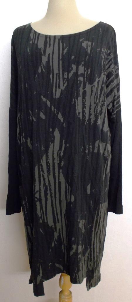 Mooie bruin/zwarte print jurk van Elsewhere! L, Kleding | Dames, Jurken, Zo goed als nieuw, Maat 42/44 (L), Bruin, Knielengte