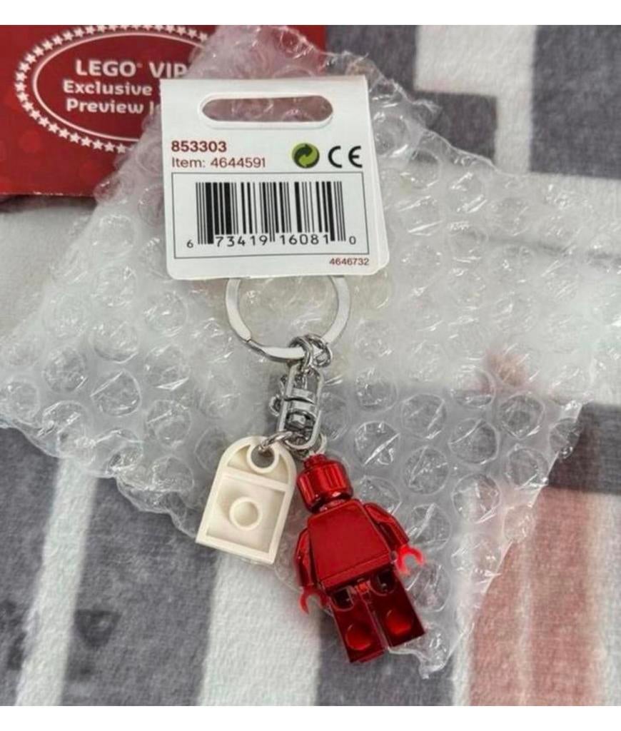 LEGO 853303 VIP Keychain sleutelhanger Chrome rood 4644591, Lego, Nieuw, Ophalen of Verzenden, H
